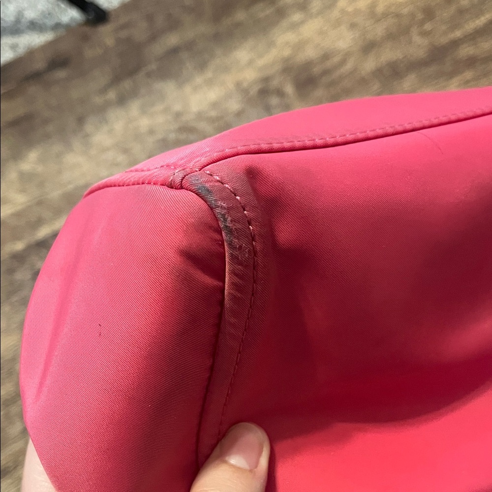 Kate Spade New York Pink Nylon Tote Shoulder Bag Black Handles – Read - Picture 11 of 15